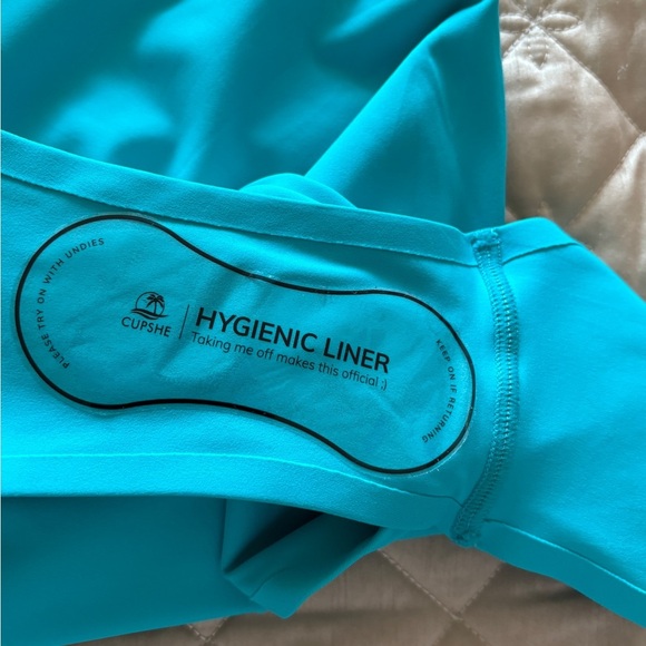 Cupshe Turquoise One Piece Swimsuit for Girls Size XS - Picture 2 of 5